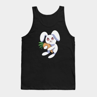 Cute Bunny Rabbit Hugging a Carrot Tank Top